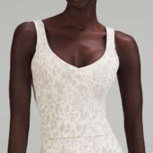Lululemon Align Tank Crop Cheetah Camo Antique White Multi (EUC)